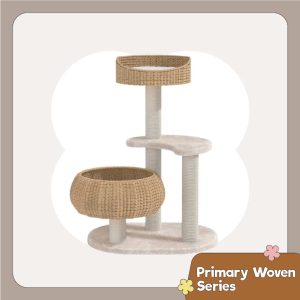 Sleeping in the Bowl Cat Tree