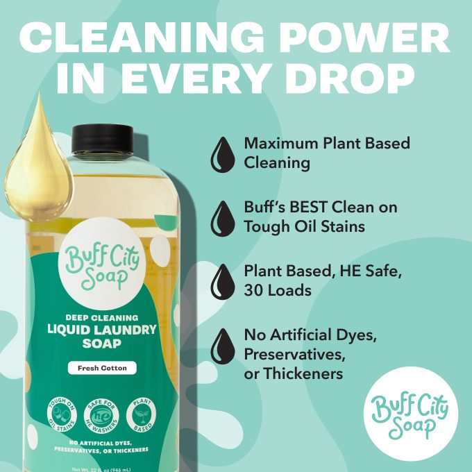 Aloe + Clover Liquid Laundry Soap - Image 6